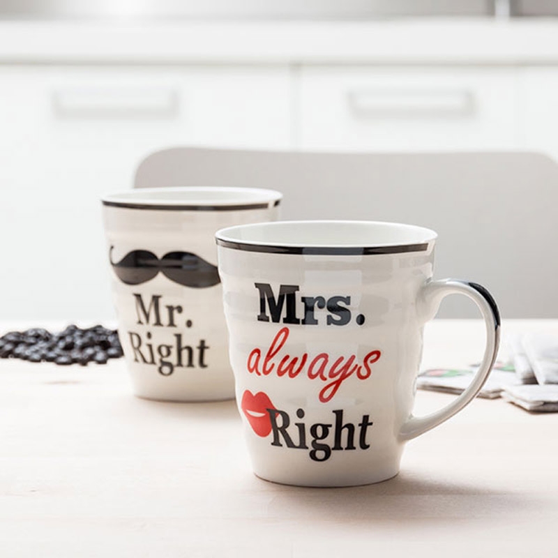 Σετ 2 κούπες - Mr. Right & Mrs. always right