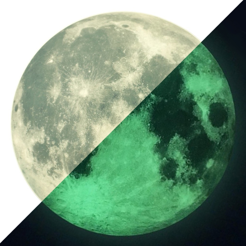Αυτοκόλλητο φεγγάρι φωσφοριζέ - 20 εκ.