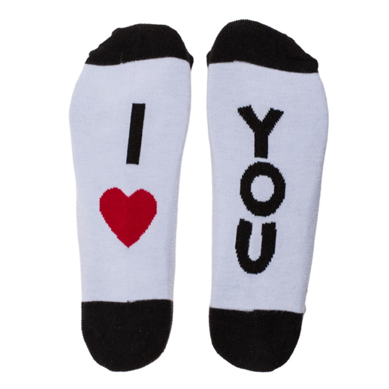 Αστείες κάλτσες unisex - I love you