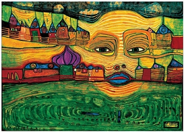 Παζλ - 691 Irinaland over the Balkans | Hundertwasser