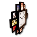 Ρολόι τοίχου με κάδρα φωτογραφιών