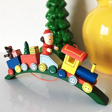 Χριστουγεννιάτικο κρεμαστό τρενάκι