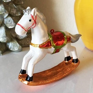 Χριστουγεννιάτικο κουνιστό αλογάκι