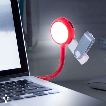 USB Λάμπα LED με Hub 4 θέσεων