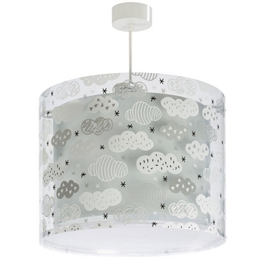 Clouds Gray κρεμαστό παιδικό φωτιστικό οροφής