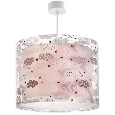 Clouds Pink κρεμαστό παιδικό φωτιστικό οροφής