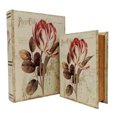 Σετ βιβλίων μυστικές θήκες - Λουλούδι