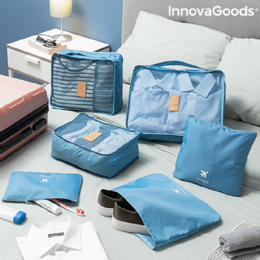 Σετ τσάντες ταξιδιού γαλάζιο - 6 τεμ.