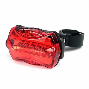 Ευέλικτο φωτάκι ποδηλάτου πίσω 5 LED