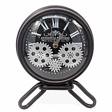 Επιτραπέζιο ρολόι με γρανάζια και μίνι τρίποδα