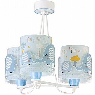 Little Elephant Blue κρεμαστό τρίφωτο οροφής