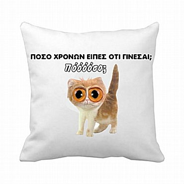 Μαξιλάρι γενεθλίων - Πόσο χρονών 20 εκ