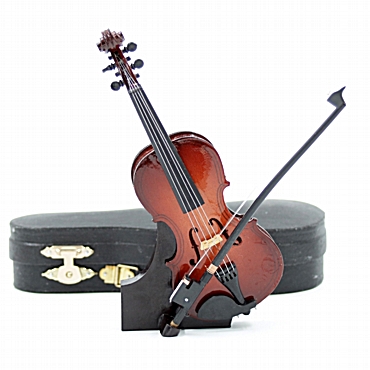Διακοσμητικό βιολί μινιατούρα με θήκη - 15,5 εκ.