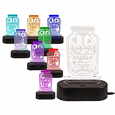 Φωτιστικό illusion - I love you USB