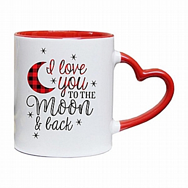 Κούπα καρδιά - To the moon καρό