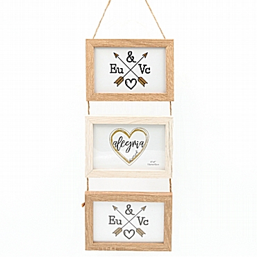 Ξύλινη κρεμαστή κορνίζα - 15 x 10 εκ.