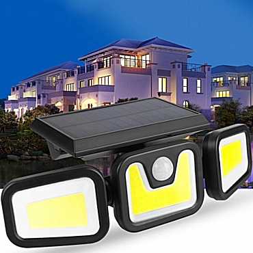 Τριπλός αναδιπλούμενος ηλιακός προβολέας με αισθητήρα κίνησης