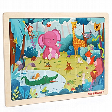 Ξύλινο παζλ Forest Animal – Top bright 24 τεμ.
