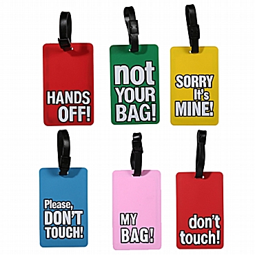 Ετικέτα για αποσκευές σλόγκαν - 1 τεμ.