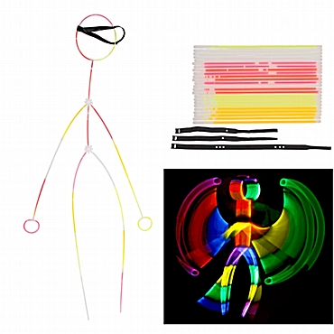 Σετ φωσφοριζέ ράβδοι φιγούρα πάρτι - 47 τεμ.