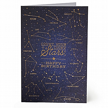 Ευχετήρια κάρτα με φάκελο Legami - Lucky stars | 17x11.5 εκ.