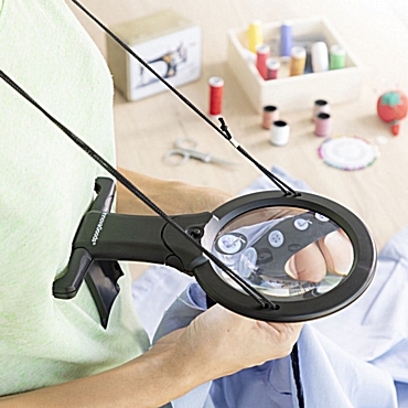 Μεγεθυντικός φακός hands free με φωτισμό LED