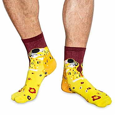 Unisex κάλτσες με έργα τέχνης - Το φιλί