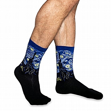 Unisex κάλτσες με έργα τέχνης - Έναστρη Νύχτα 20230830162733