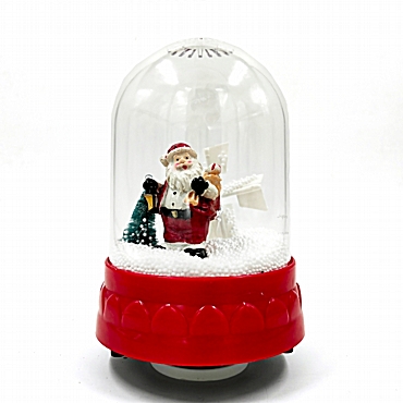 Χριστουγεννιάτικο κουρδιστό διακοσμητικό με μουσική - 18 εκ.