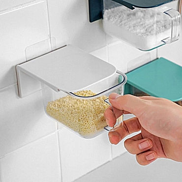 Αυτοκόλλητη θήκη μπαχαρικών με κουτάλι - 420ml