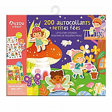 Auzou αυτοκόλλητα μικρές νεράιδες - 200 τεμ.