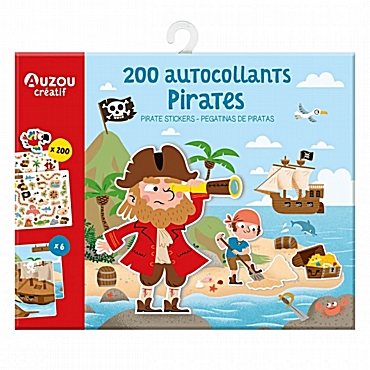 Auzou αυτοκόλλητα πειρατές - 200 τεμ.