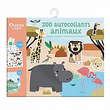 Auzou αυτοκόλλητα ζώα - 200 τεμ.