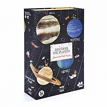 Londji Παζλ που φωσφορίζει στο σκοτάδι - Ανακαλύψτε τους πλανήτες | 200 τεμ.