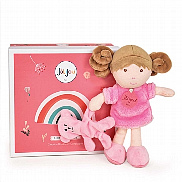 Jolijou υφασμάτινη μίνι κούκλα - Rose | 21 εκ.