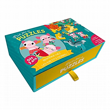 Auzou Το μικρό μου παιχνίδι παζλ - Τρία Γουρουνάκια | 24 τεμ.