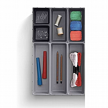 Σετ ρυθμιζόμενες θήκες συρταριών - 7 τεμ.