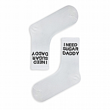 Unisex κάλτσες με σχέδιο - I need sugar daddy