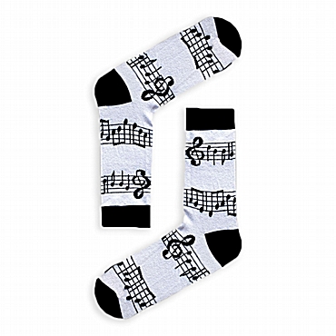 Unisex κάλτσες με σχέδιο - Μουσικές νότες