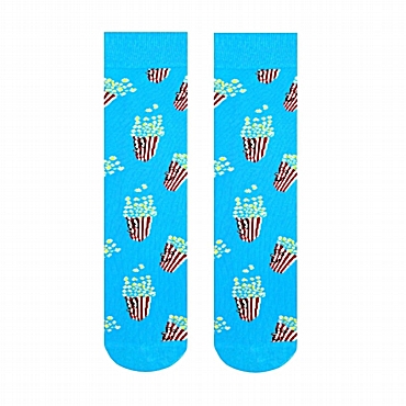 Unisex κάλτσες με σχέδιο - Popcorn φάτσα