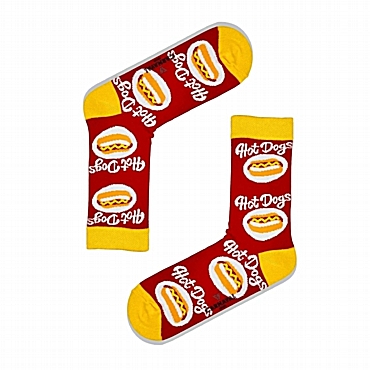 Unisex κάλτσες με σχέδιο - Hot dog