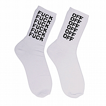 Ανδρικές κάλτσες με σχέδιο - Fuck off
