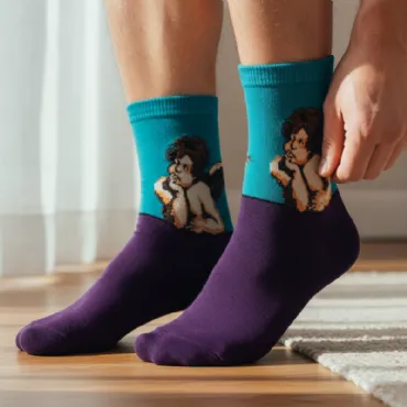 Unisex κάλτσες με έργα τέχνης - Άγγελοι