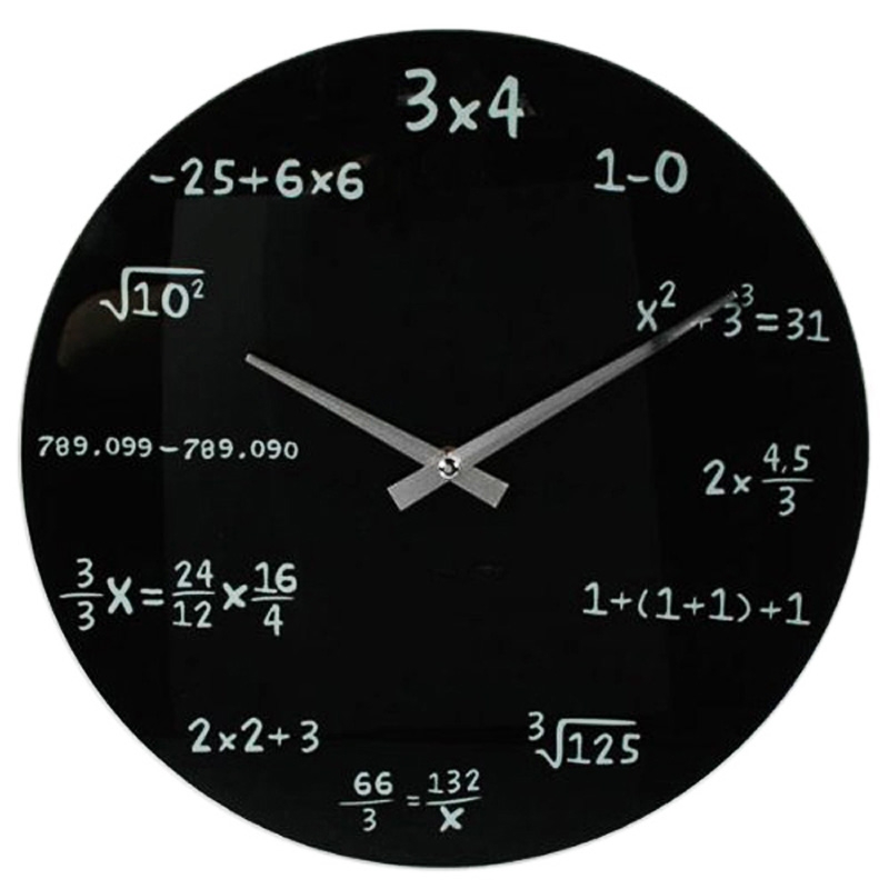 Ρολόι τοίχου Μαθηματικό πρόβλημα - 35 εκ.