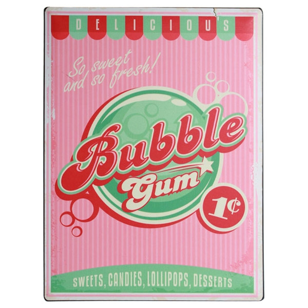 Μεταλλικός πίνακας - Bubble Gum