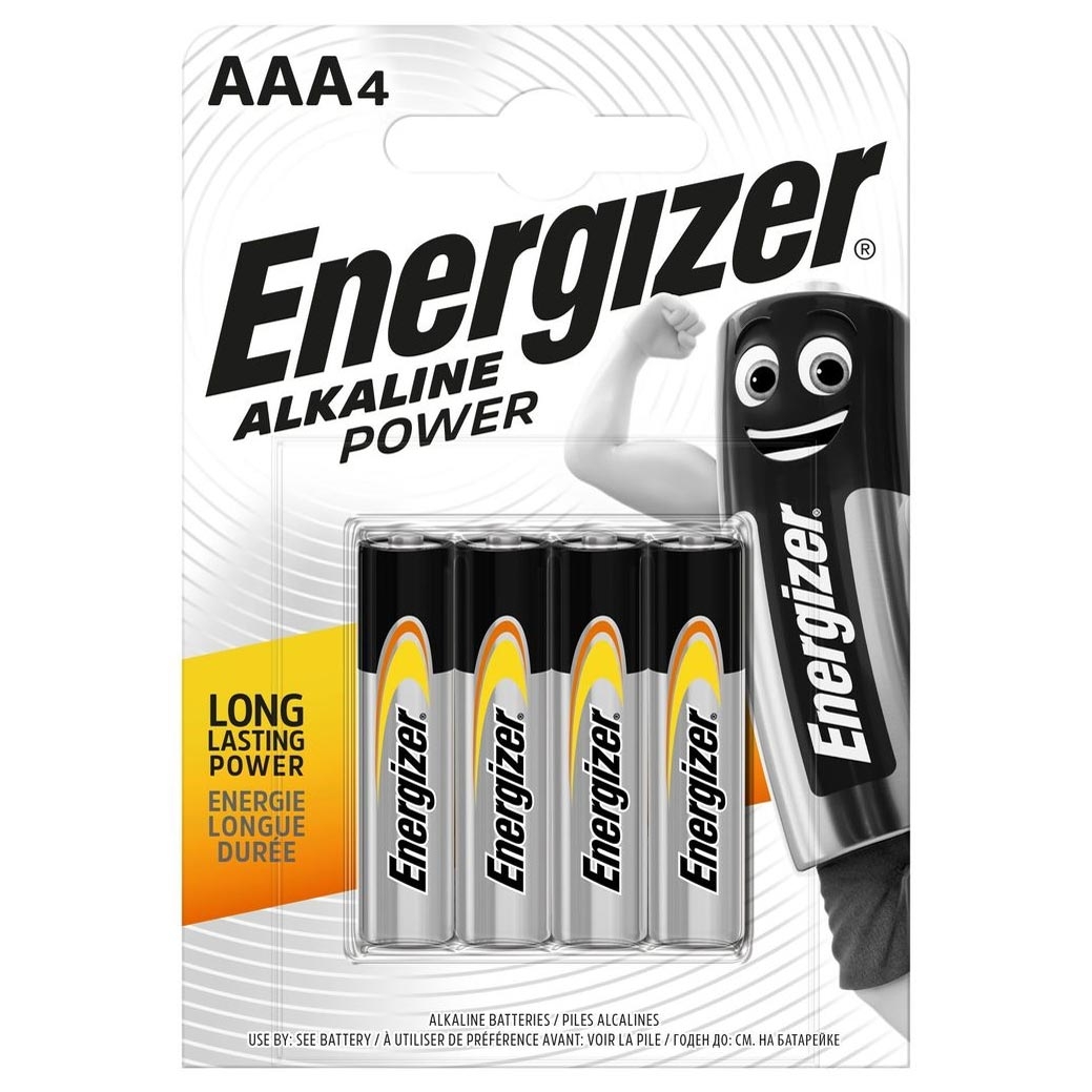 Energizer 4 x AAA αλκαλικές μπαταρίες - Alkaline power LR03
