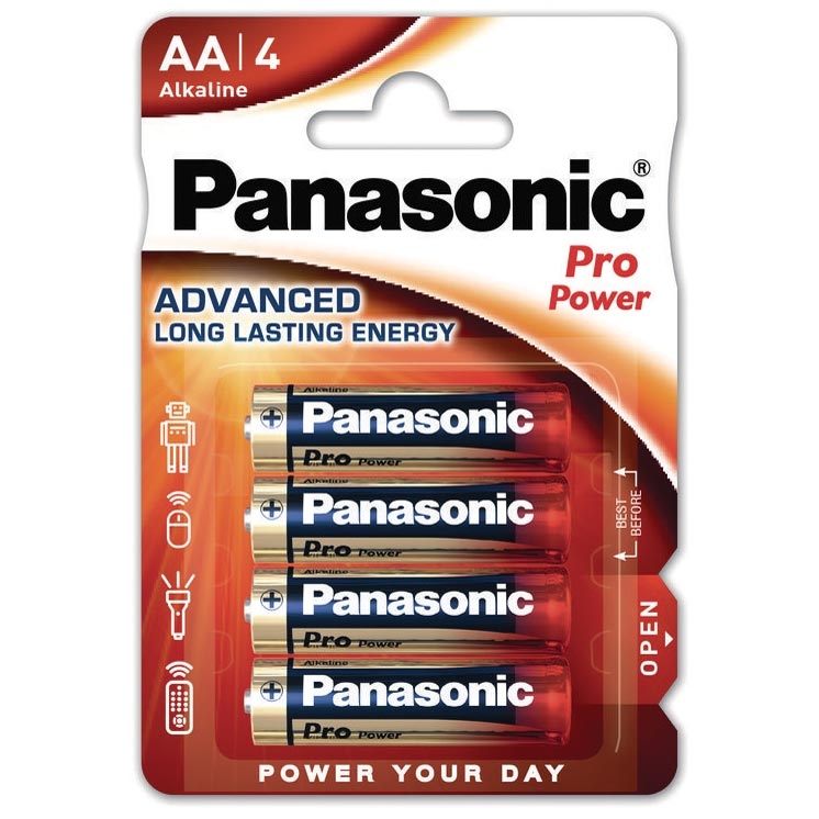 Panasonic 4 x AA αλκαλικές μπαταρίες - Alkaline Pro Power LR6