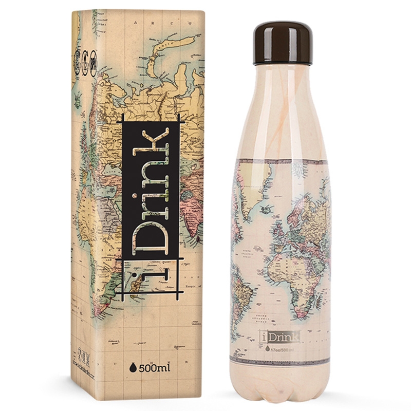 Ανοξείδωτο παγούρι θερμός i DRINK Old Map 500ml