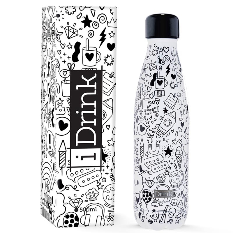 Ανοξείδωτο παγούρι θερμός i DRINK Doodles 500ml