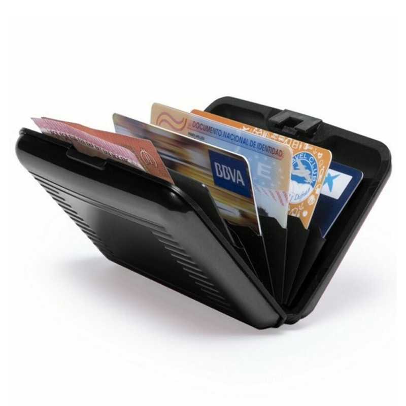 Πορτοφόλι καρτών αλουμινίου αντικλεπτικό RFID
